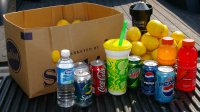 Fresh Squeezed Lemonade, Coca Cola, Pepsi, Gatorade, Powwerade, Water